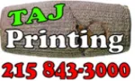 Taj printing service company logo