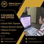 Rising Quran online school company icon